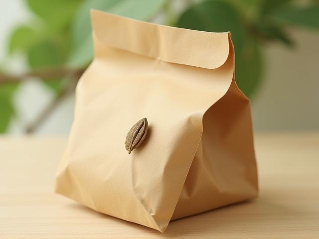 和紙のような質感のパッケージに入った日本のクラフトティー