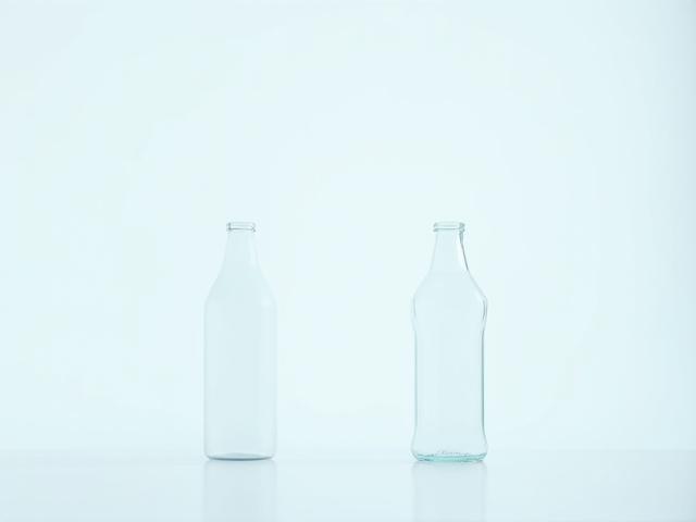 軽量化されたガラス容器