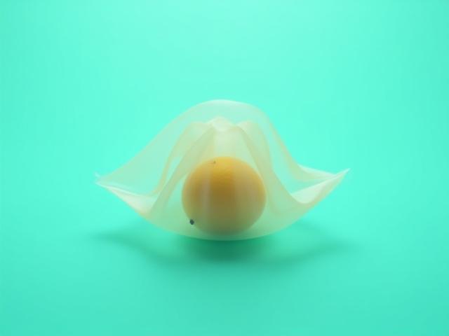 海藻由来フィルムで包まれた食品