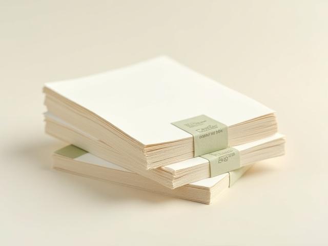 FSC認証紙の山